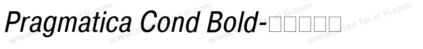 Pragmatica Cond Bold字体转换